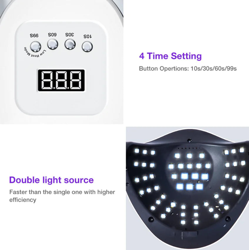 Secador de Uñas Lámpara LED UV 220W