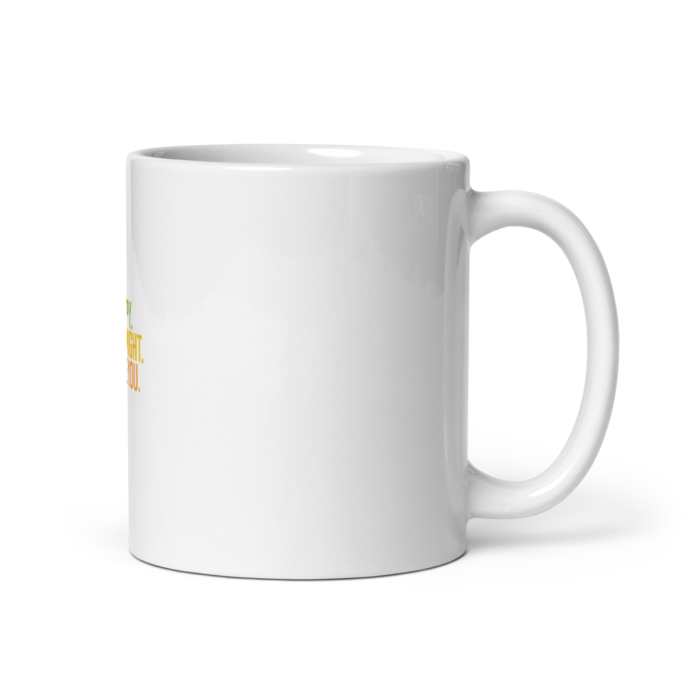Taza Blanca Brillante