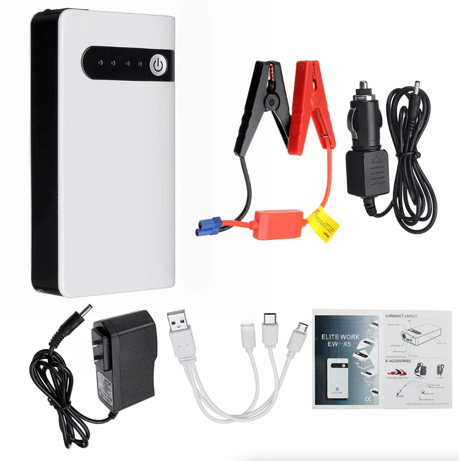 Arrancador de Coche de 20000mAh, Booster, Caja de Arranque, Banco de Energía, Cargador de Batería Portátil