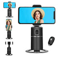 Soporte de Trípode para Teléfono con Seguimiento Automático de Rostro y Rotación de 360° con Control Remoto y Batería Recargable