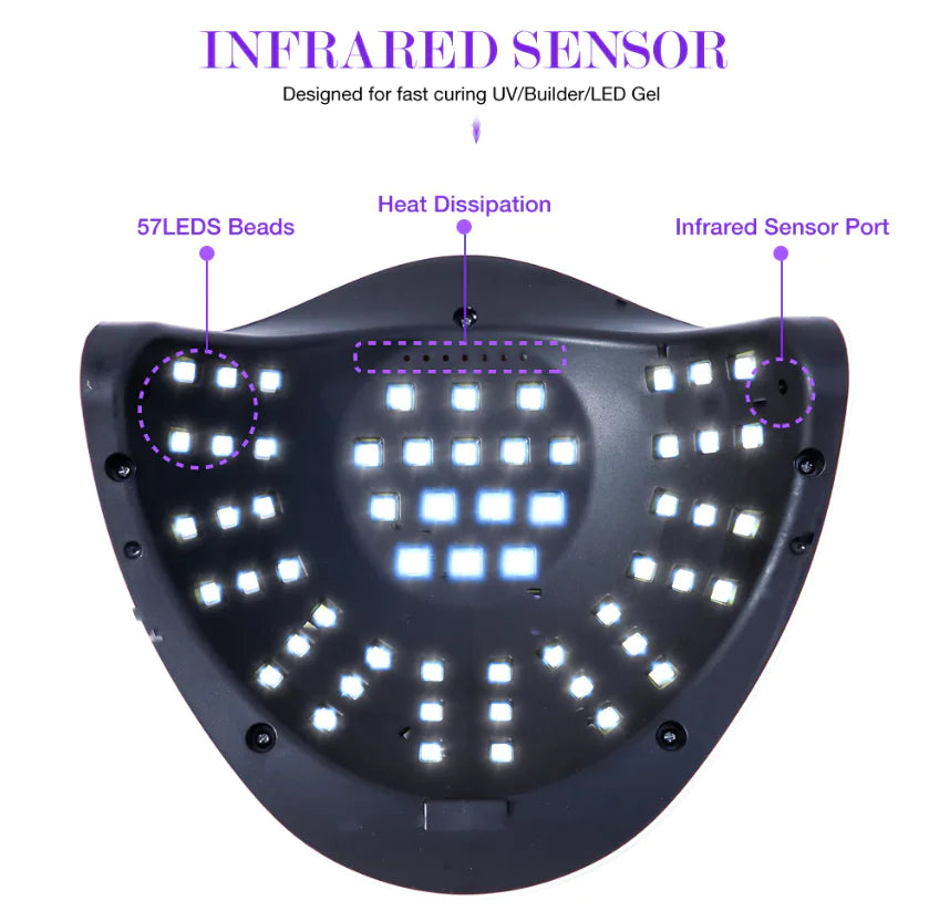 Secador de Uñas Lámpara LED UV 220W