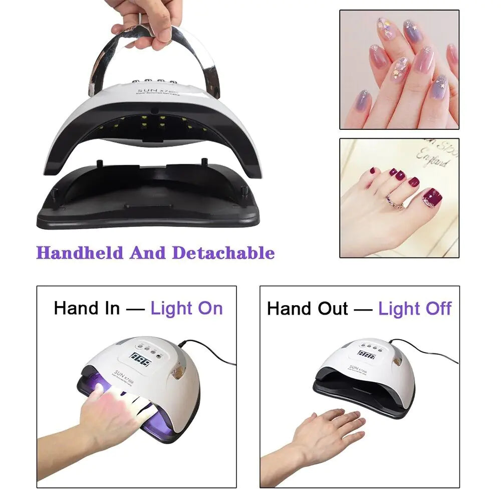 Secador de Uñas Lámpara LED UV 220W